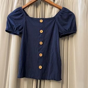 Speechless🌷 Girl Navy Blue Top Size S